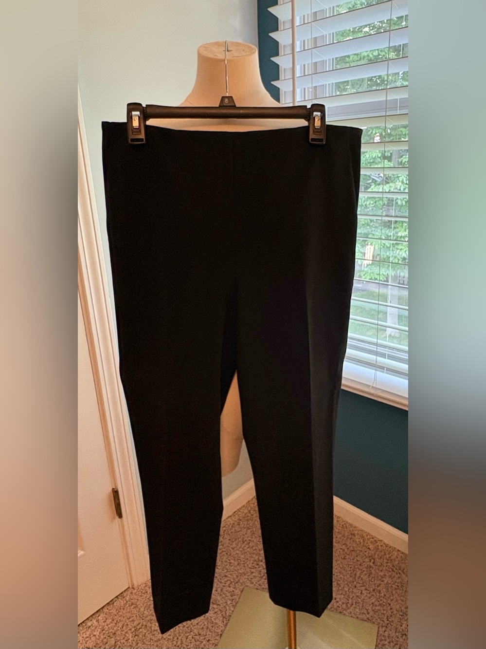 Classic Black Women's Ankle Length Tailored Pants